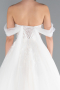 Brautkleid in Großen Größen Lang Weiß ABG123