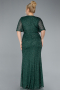 Smaragdgrün Abendkleid İn Übergröße Lang ABU4542
