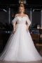 Brautkleid in Großen Größen Lang Weiß ABG099