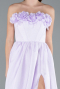 Lila Standesamtkleid Lang ABU4337