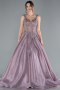 Designer Abendkleid Lang Lavendel ABU4551