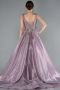 Designer Abendkleid Lang Lavendel ABU4551