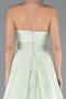 Abendkleid Lang Satin Minzgrün ABU4774