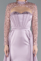 Abendkleid Lang Satin Lavendel hell ABU4765