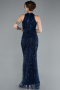 Abendkleid Lang Marineblau ABU4791