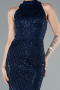 Abendkleid Lang Marineblau ABU4791