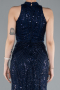 Abendkleid Lang Marineblau ABU4791