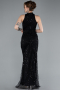 Abendkleid Lang Schwarz ABU4791