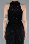 Abendkleid Lang Schwarz ABU4791