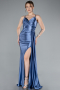 Abschlusskleid Lang Indigo ABU4814