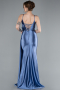 Abschlusskleid Lang Indigo ABU4814