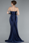 Abschlusskleid Lang Marineblau ABU5022