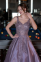 Designer Abendkleid Lang Lavendel ABU4551