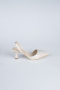 Stiletto Steinbesetzt Beige AB1127