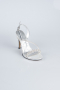 Party-Schuhe Steinbesetzt Silber AB1128