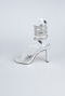Party-Schuhe Verputz Silber AB1129