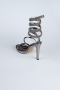 Party-Schuhe Verputz Platin AB1129