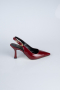 Party-Schuhe Lackleder Weinrot ABR1130