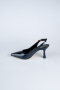 Party-Schuhe Lackleder Marineblau ABR1130