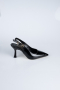 Party-Schuhe Lackleder Schwarz ABR1130