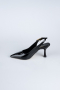 Party-Schuhe Lackleder Schwarz ABR1130