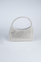 Abendtasche Steinbesetzt Silber V915