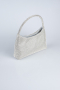 Abendtasche Steinbesetzt Silber V915