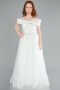 Abendkleid für Kinder Lang Minzgrün ABU4826