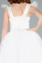 Abendkleid für Kinder Lang Weiß ABU4238