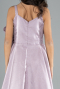 Abendkleid für Kinder Lang Satin Lavendel ABU4831