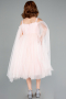 Abendkleid für Kinder Midi Puder ABK2299