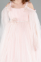 Abendkleid für Kinder Midi Puder ABK2299