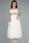 Abendkleid für Kinder Lang Weiß ABU4830