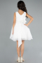 Abendkleid für Kinder Kurz Weiß ABK2158