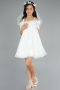 Abendkleid für Kinder Kurz Minzgrün ABK2295