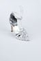 Party-Schuhe Verputz Silber AB1132