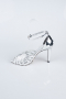 Party-Schuhe Verputz Silber AB1132