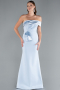 Abendkleid Lang Eisblau ABU4832
