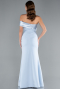 Abendkleid Lang Eisblau ABU4832