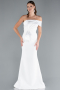Abendkleid Lang Weiß ABU4832