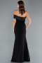 Abendkleid Lang Schwarz ABU4832