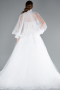 Brautkleid in Großen Größen Lang Weiß ABG148