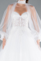 Brautkleid in Großen Größen Lang Weiß ABG148