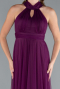 Abschlusskleid Lang Pflaume ABU3252