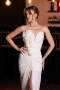 Abendkleid Lang Weiß ABU4800