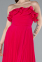 Abschlusskleid Lang Chiffon Fuchsie ABU4866