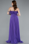 Abschlusskleid Lang Chiffon Violette ABU4866