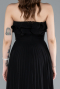 Abschlusskleid Lang Chiffon Schwarz ABU4866