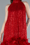 Abendkleid Kurz Rot ABK2348