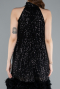 Abendkleid Kurz Schwarz ABK2348